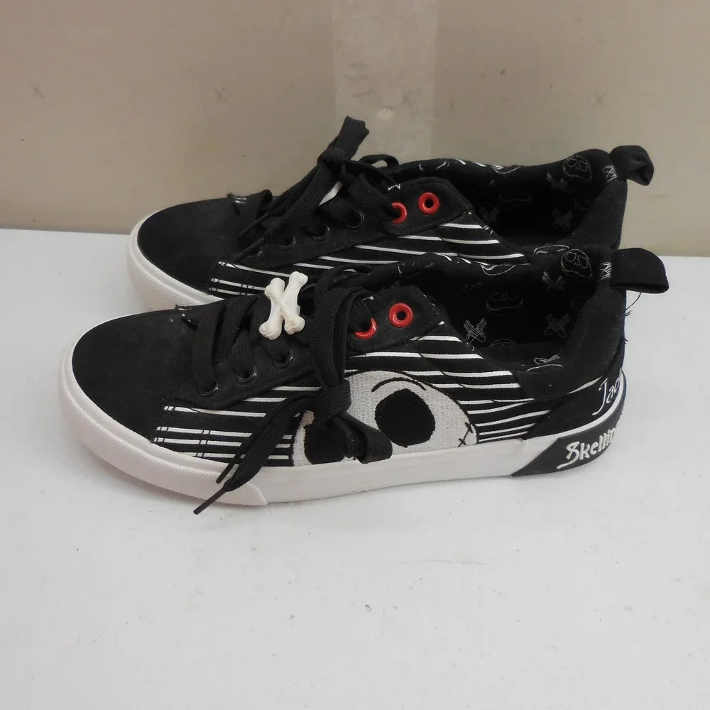 Ground Up Nightmare Before Christmas Jack Skellington Sneakers Black White Men 7